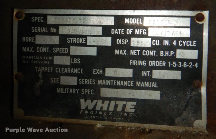 image for item KX9243 1988 John R Hollingsworth MEP-005A  generator