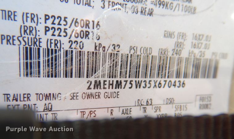 image for item KX9247 2005 Mercury Grand Marquis LS