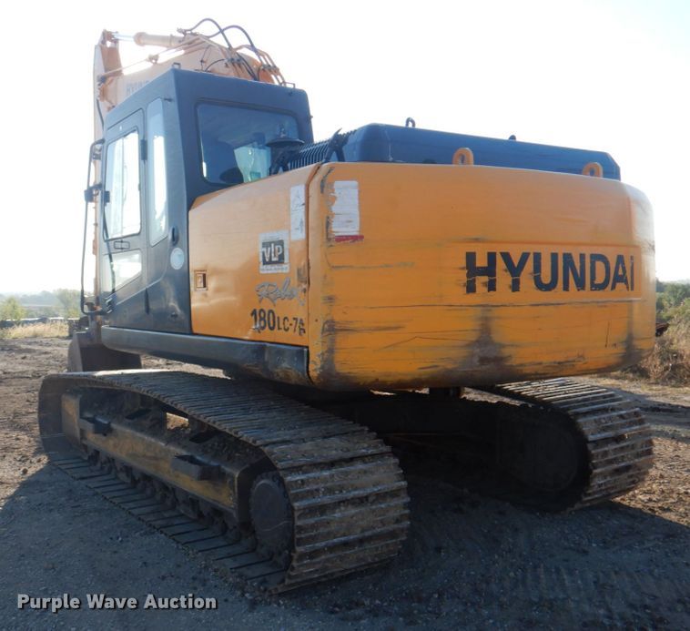 image for item KX9249 2008 Hyundai Robex 180LC-7A  excavator