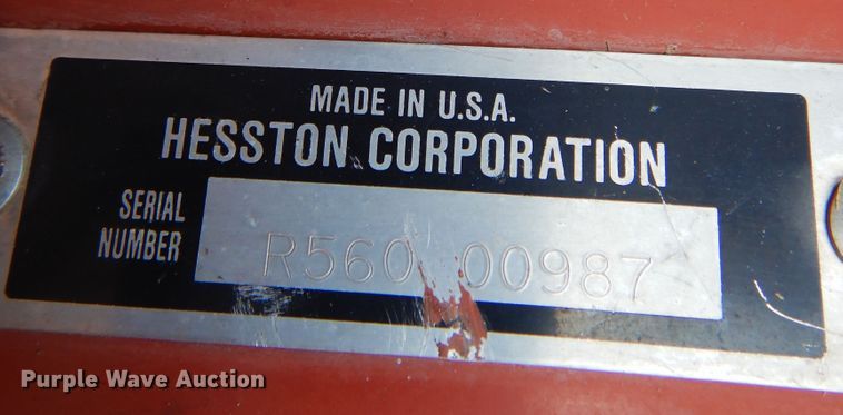 image for item DM5160 1989 Hesston 560  round baler