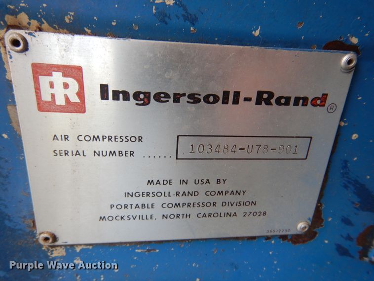 image for item DM5180 Ingersoll Rand P-100  air compressor