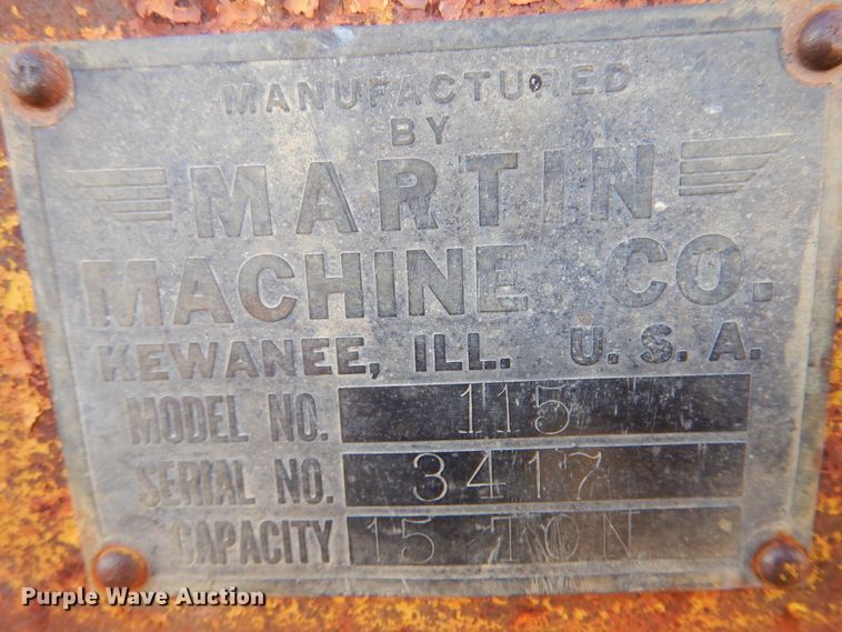 image for item DM5184 1946 Martin Carryhaul 115  implement trailer