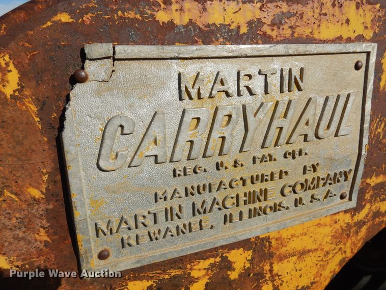 image for item DM5184 1946 Martin Carryhaul 115  implement trailer