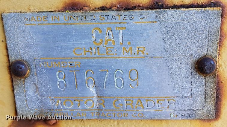 image for item DM5194 Caterpillar 12  rigid frame motor grader