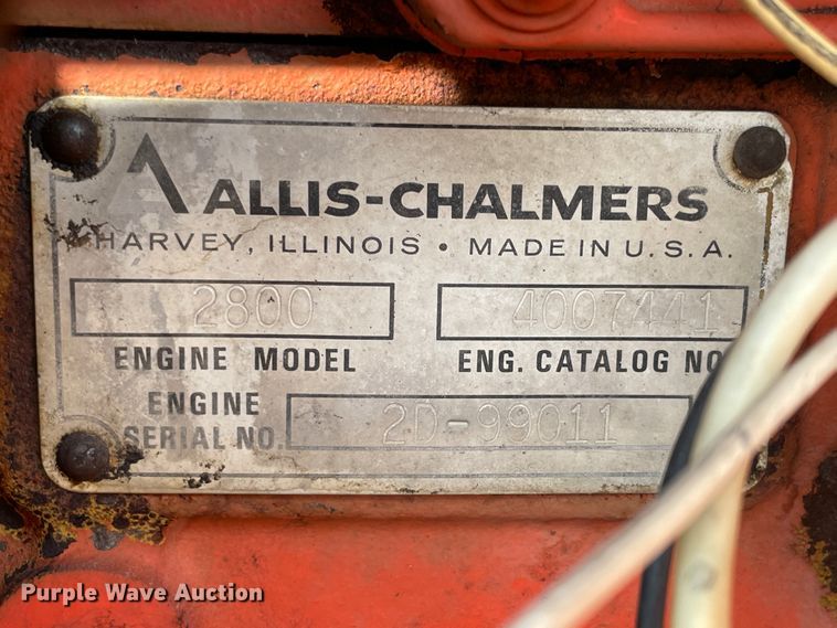 image for item JQ9508 Allis Chalmers 185  tractor