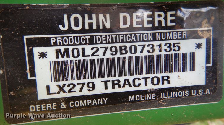 image for item JT9507 John Deere LX279  lawn mower