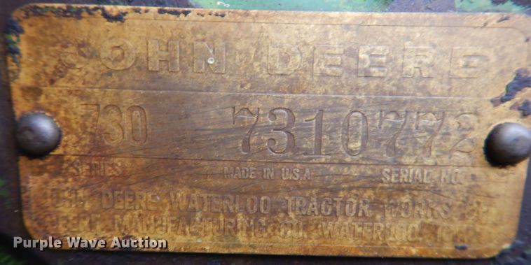 image for item KA9447 1959 John Deere 730  tractor