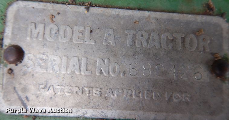 image for item KA9448 1951 John Deere A  tractor