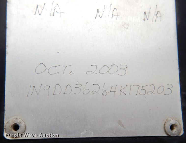 image for item KI9455 2004 Neville Built  fertilizer delivery trailer