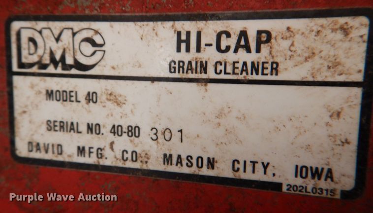 image for item KX9237 DMC 40  grain cleaner