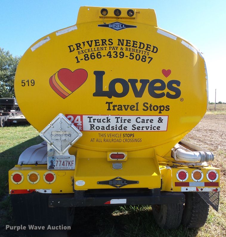 image for item DA7171 2004 Beall BAST-96-3-SB  tank trailer