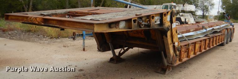 image for item DL0189 1985 Load King  low boy equipment trailer