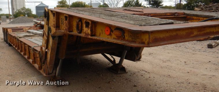 image for item DL0189 1985 Load King  low boy equipment trailer