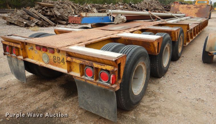 image for item DL0189 1985 Load King  low boy equipment trailer