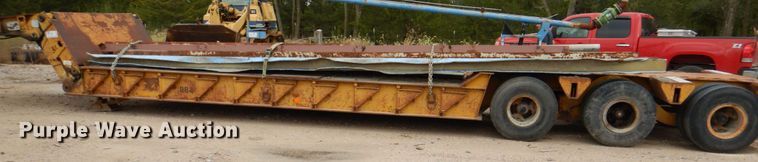 image for item DL0189 1985 Load King  low boy equipment trailer