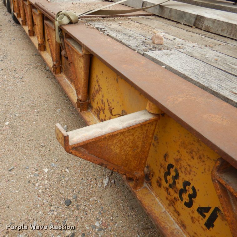 image for item DL0189 1985 Load King  low boy equipment trailer