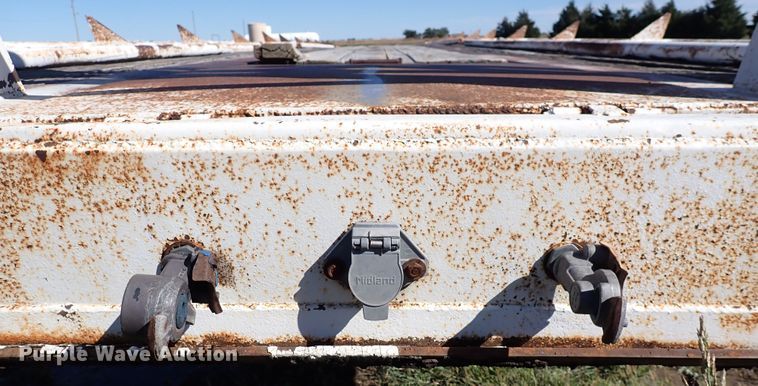 image for item DL7697 1977 Wilson  flatbed hay trailer