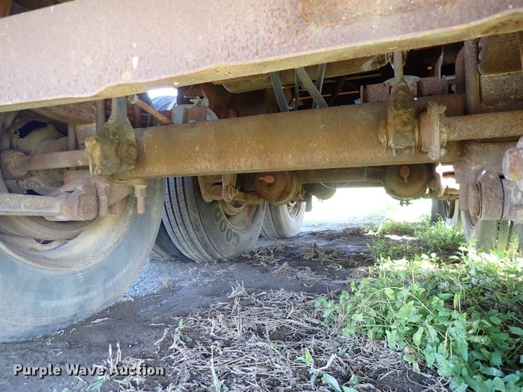 image for item DL7697 1977 Wilson  flatbed hay trailer