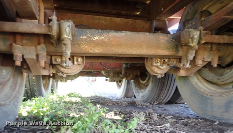 image for item DL7697 1977 Wilson  flatbed hay trailer