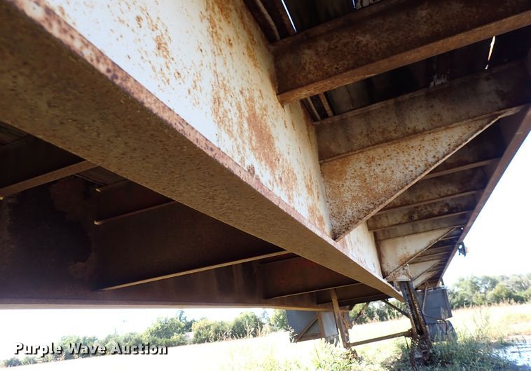 image for item DL7697 1977 Wilson  flatbed hay trailer