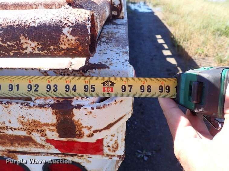 image for item DL7697 1977 Wilson  flatbed hay trailer