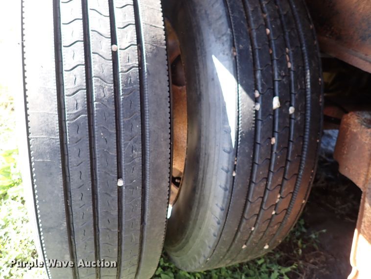 image for item DL7697 1977 Wilson  flatbed hay trailer