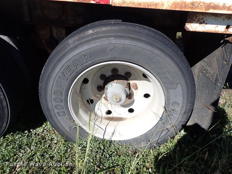 image for item DL7697 1977 Wilson  flatbed hay trailer