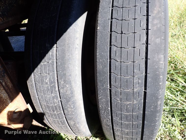 image for item DL7697 1977 Wilson  flatbed hay trailer