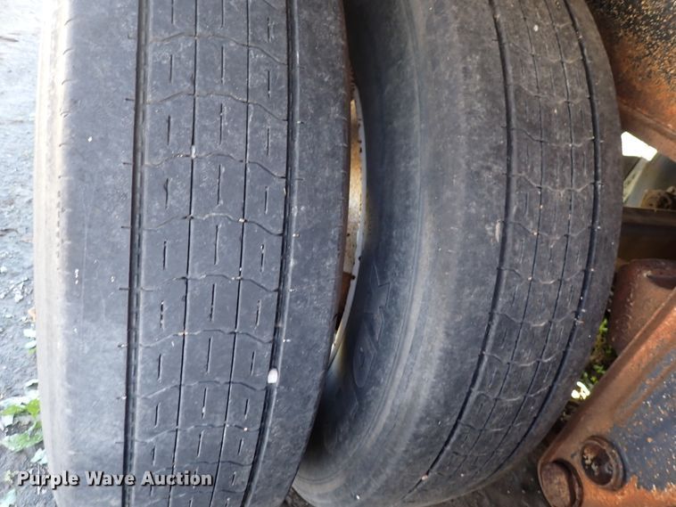 image for item DL7697 1977 Wilson  flatbed hay trailer