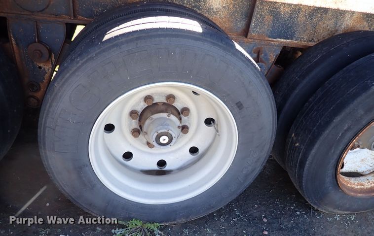 image for item DL7697 1977 Wilson  flatbed hay trailer