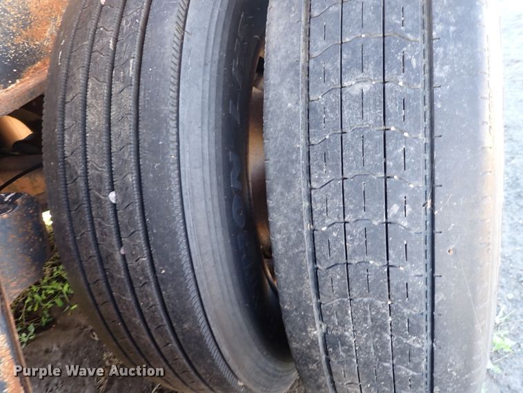 image for item DL7697 1977 Wilson  flatbed hay trailer