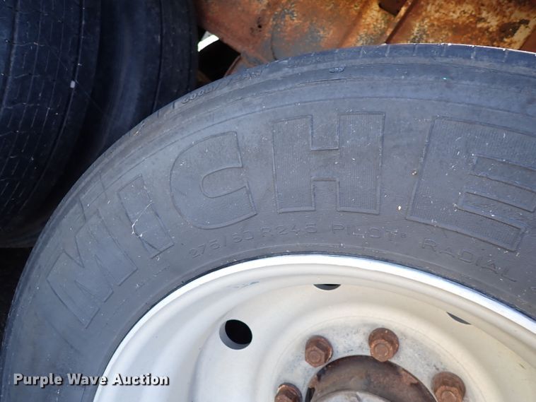 image for item DL7697 1977 Wilson  flatbed hay trailer