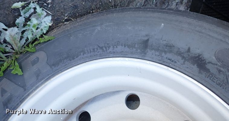 image for item DL7697 1977 Wilson  flatbed hay trailer