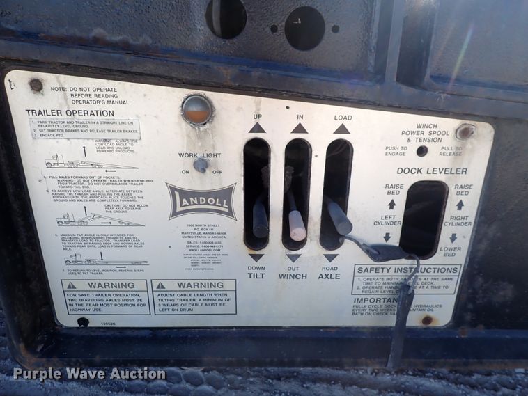 image for item DN2177 2008 Landoll  drop deck equipment trailer