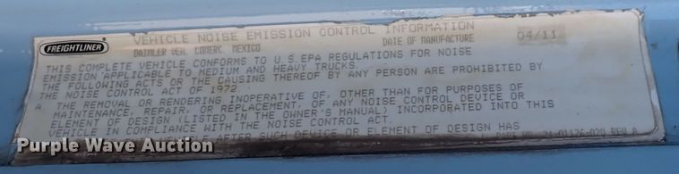 image for item DN2181 2012 Freightliner Coronado SD  semi truck