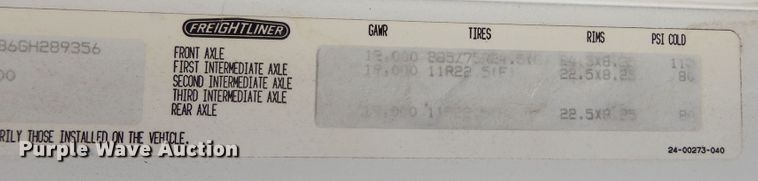 image for item KA9462 1986 Freightliner FLT  semi truck