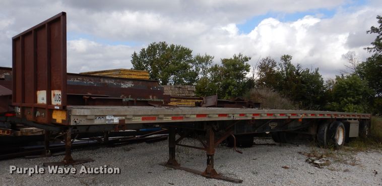 image for item KA9491 1988 Wilson Road Brute  flatbed trailer