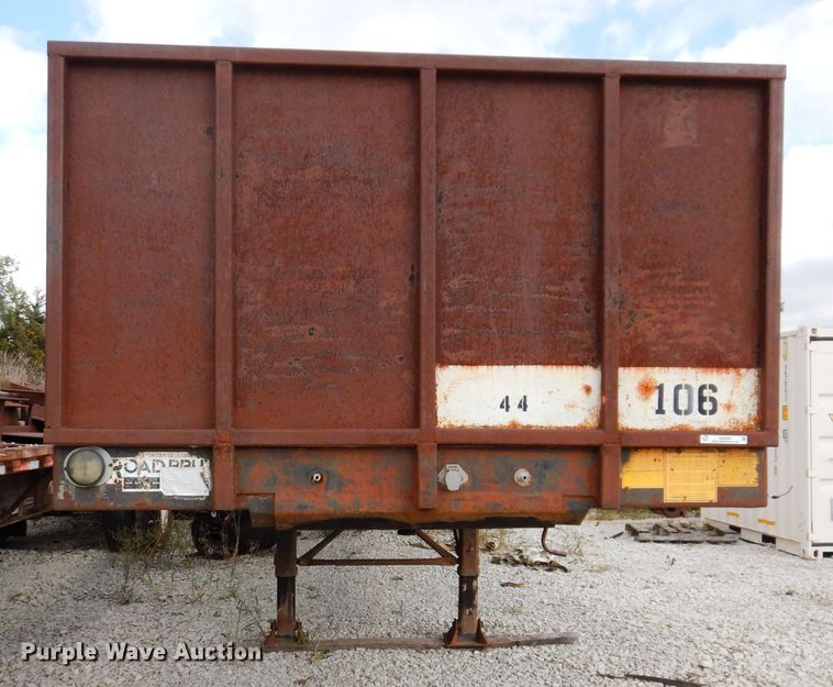image for item KA9491 1988 Wilson Road Brute  flatbed trailer