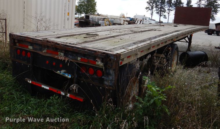 image for item KA9491 1988 Wilson Road Brute  flatbed trailer