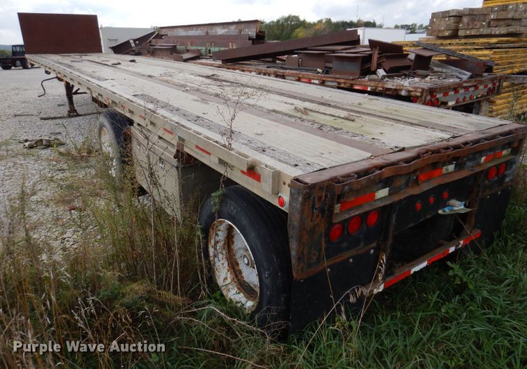 image for item KA9491 1988 Wilson Road Brute  flatbed trailer