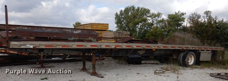 image for item KA9491 1988 Wilson Road Brute  flatbed trailer