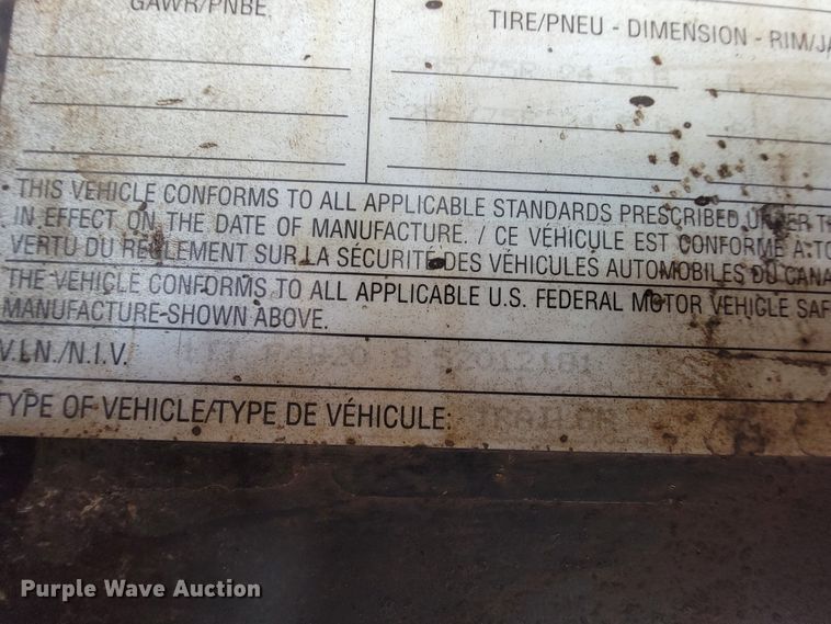 image for item KQ9149 2005 Transcraft  flatbed trailer