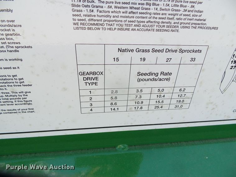 image for item DJ7499 Great Plains NTS2509  no-till seeder