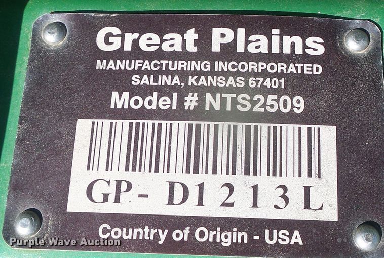 image for item DJ7499 Great Plains NTS2509  no-till seeder