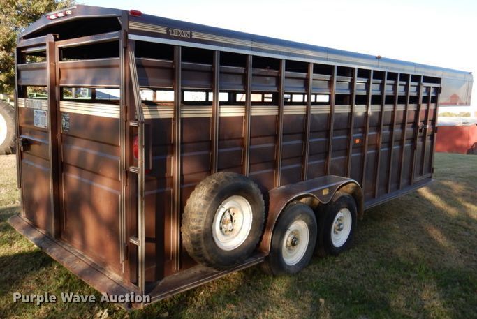 image for item DK1236 1991 Titan  livestock trailer