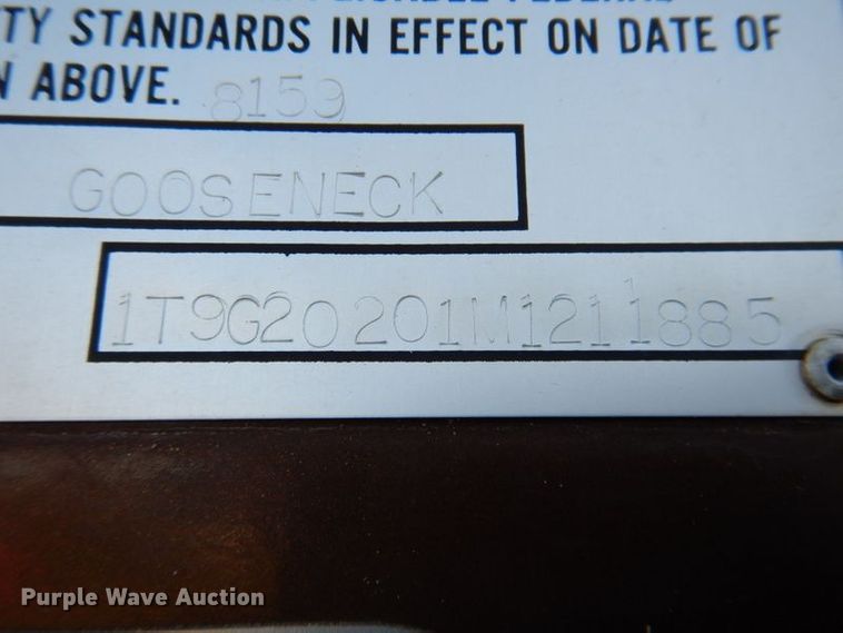 image for item DK1236 1991 Titan  livestock trailer