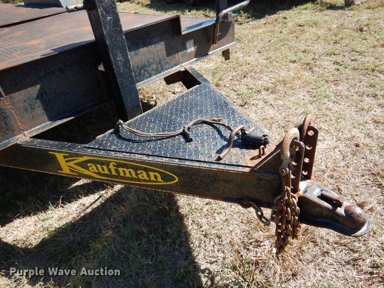 image for item DM5212 2010 Kaufman  tilt deck equipment trailer