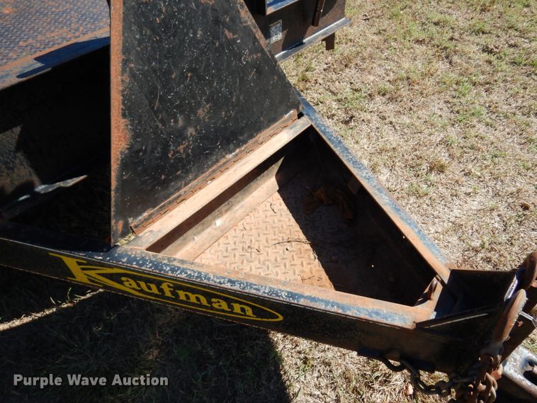 image for item DM5212 2010 Kaufman  tilt deck equipment trailer