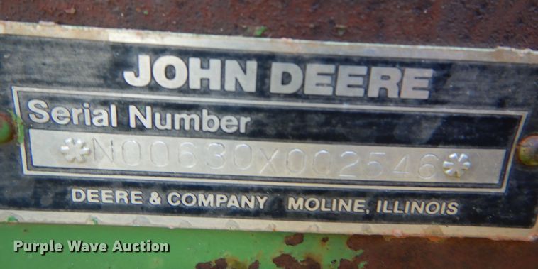 image for item DM5219 John Deere 630  tandem off-set disk