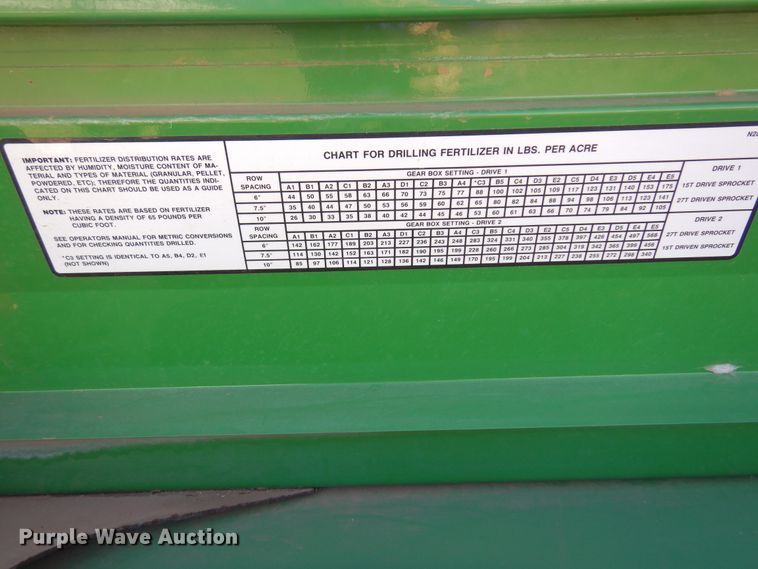 image for item DM5222 John Deere BD1113  grain drill